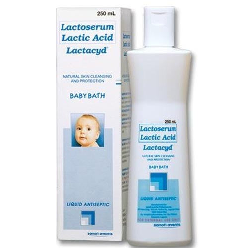 Sanofi – Lactoserum Lactic Acid – Lactacyd – Baby Bath – Natural Skin Cleansing and Protection – Liquid Antiseptic – 250 ML