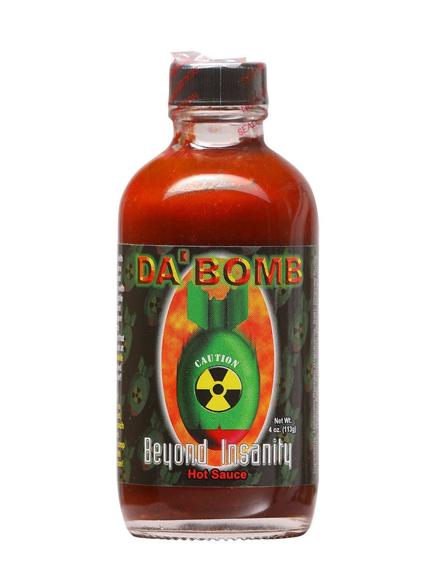 Hot Sauce Da Bomb Beyond Insanity 4 oz 119,700 Scoville Units Heat 10+
