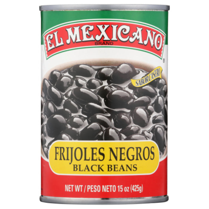 El Mexicano Beans Black Whole 15 Oz – Pack of 12