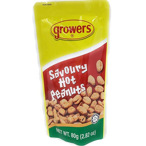 Growers – Savoury Hot Peanuts – 2.82 OZ