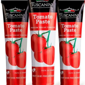 Tuscanini Tomato Paste Tubes, Premium Italian, Double Concentrated, (Pack of 3)