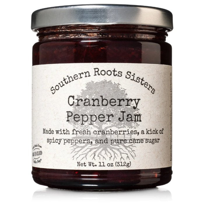 Southern Roots Sisters – Jam Cranberry Pepper, 11 Oz – Pack of 6
