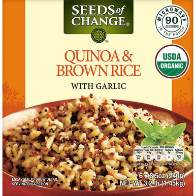 Seeds of Change Organic Quinoa & Brown Rice with Garlic, 3.2 lbs