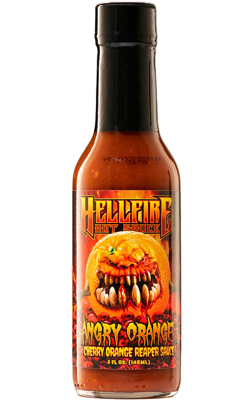 Hellfire Angry Orange Cherry Orange Reaper Hot Sauce