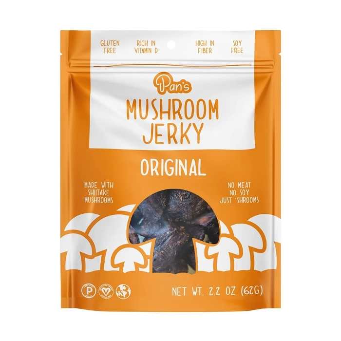 Pan’s Mushroom Jerky – Mushroom Jerky, 2.2oz | Multiple Flavors