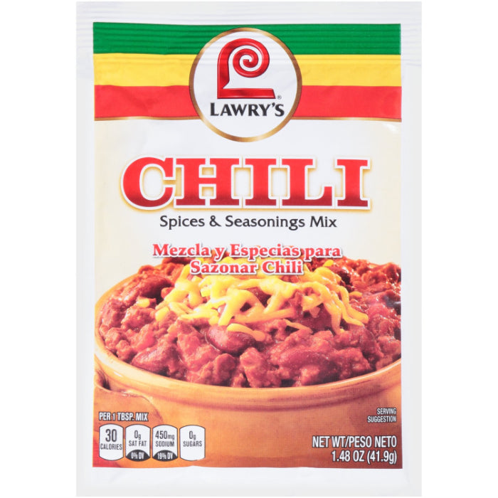 Lawry’s – Chili Seasoning Mix, 1.48 Oz – Pack of 12