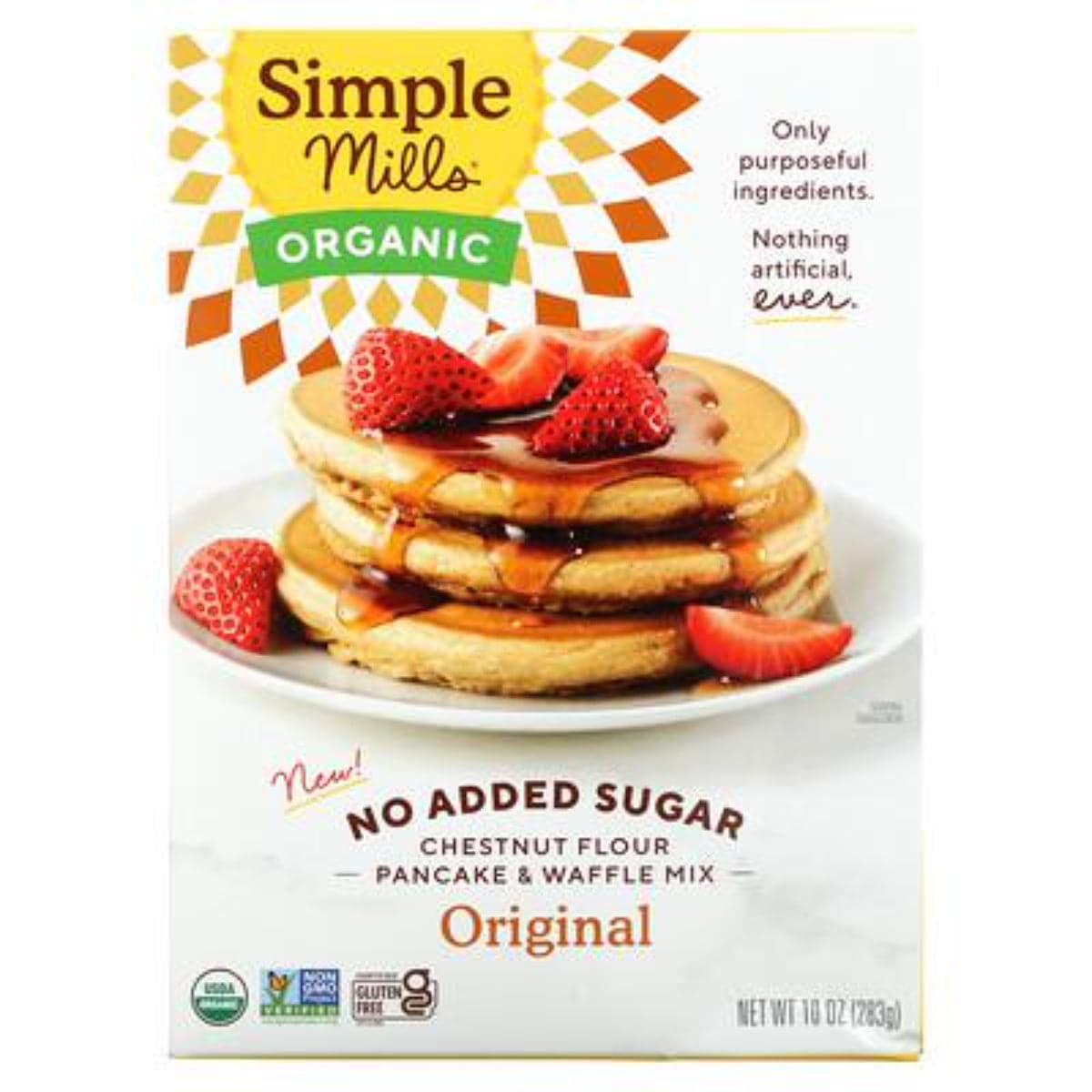 Simple Mills – Chestnut Flour Pancake and Waffle Mix, 10 OZ – Pack of