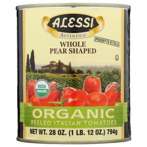 Alessi – Organic Peeled Tomato, 28 Oz | Pack of 12