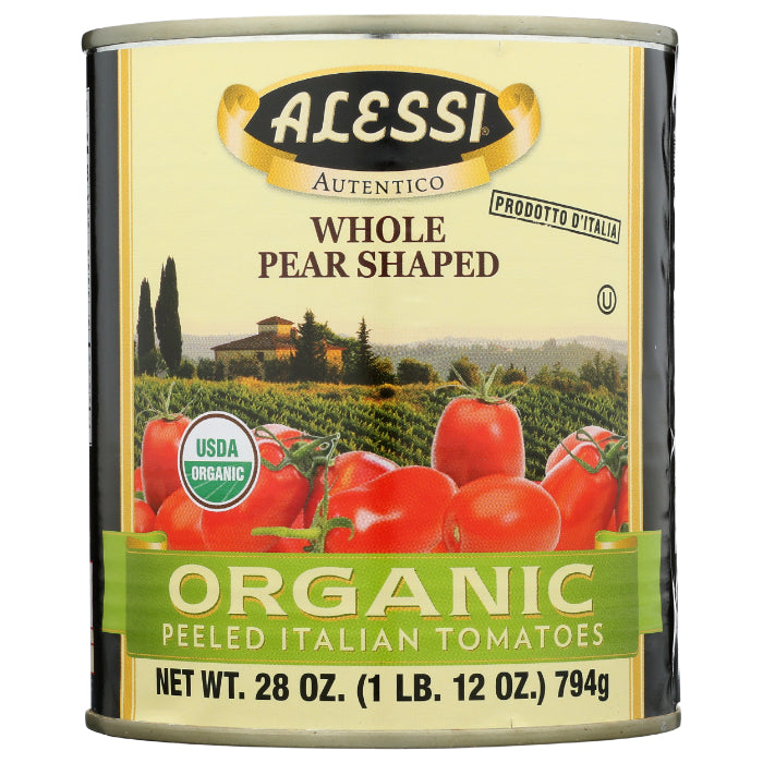 Alessi – Organic Peeled Tomato, 28 Oz | Pack of 12