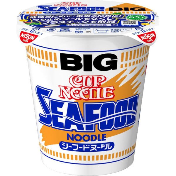 Nissin BIG Cup Noodle Seafood Japanese Instant Ramen L-size 1 cups – Tokyo Snack Land