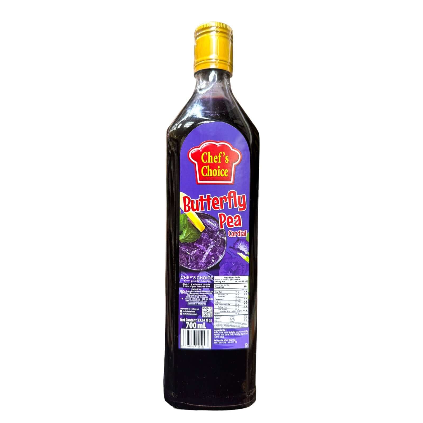 Chef’s Choice Butterfly Pea Cordial