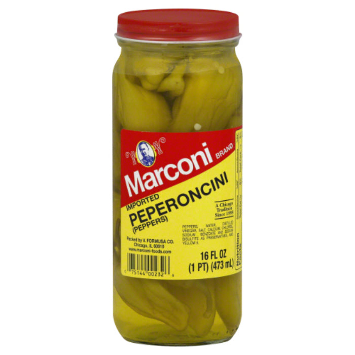 Marconi – Peperoncini Imported, 16 Oz – Pack of 12