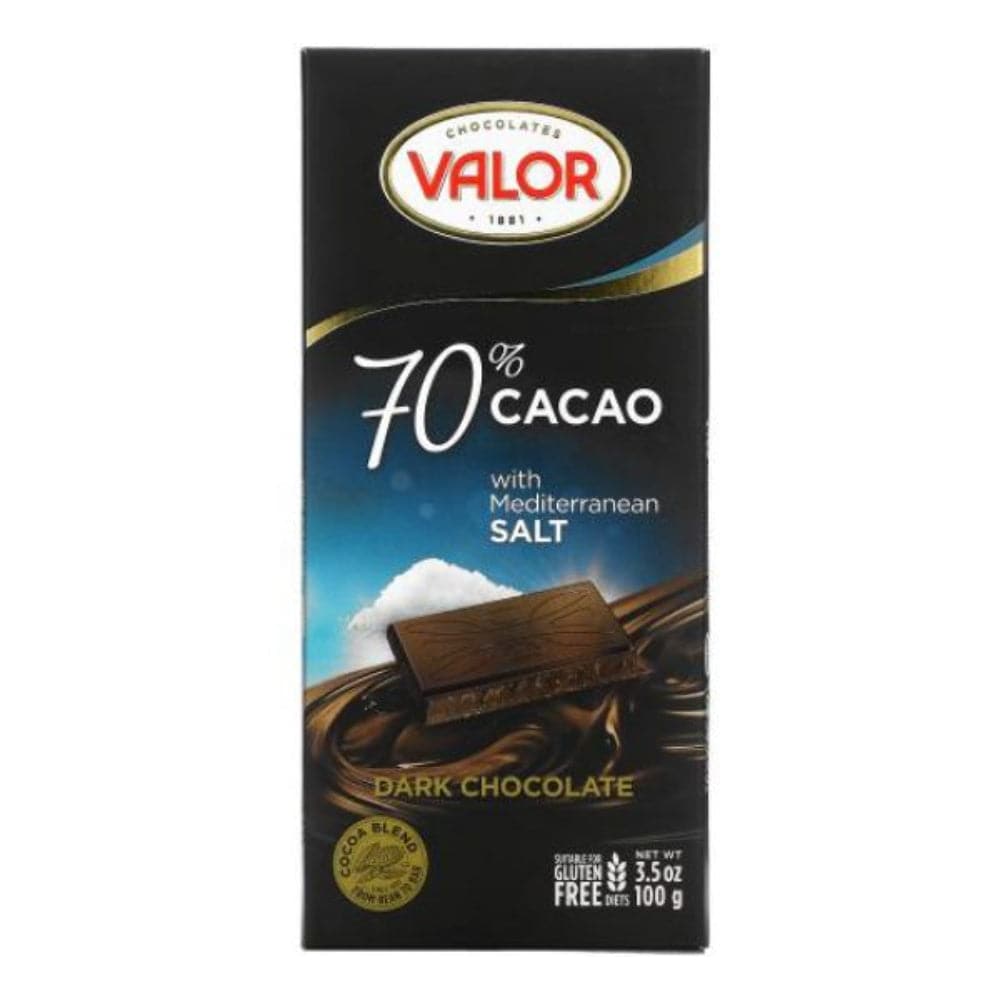 Valor – Dark Chocolate, 70% Cacao with Mediterranean Salt