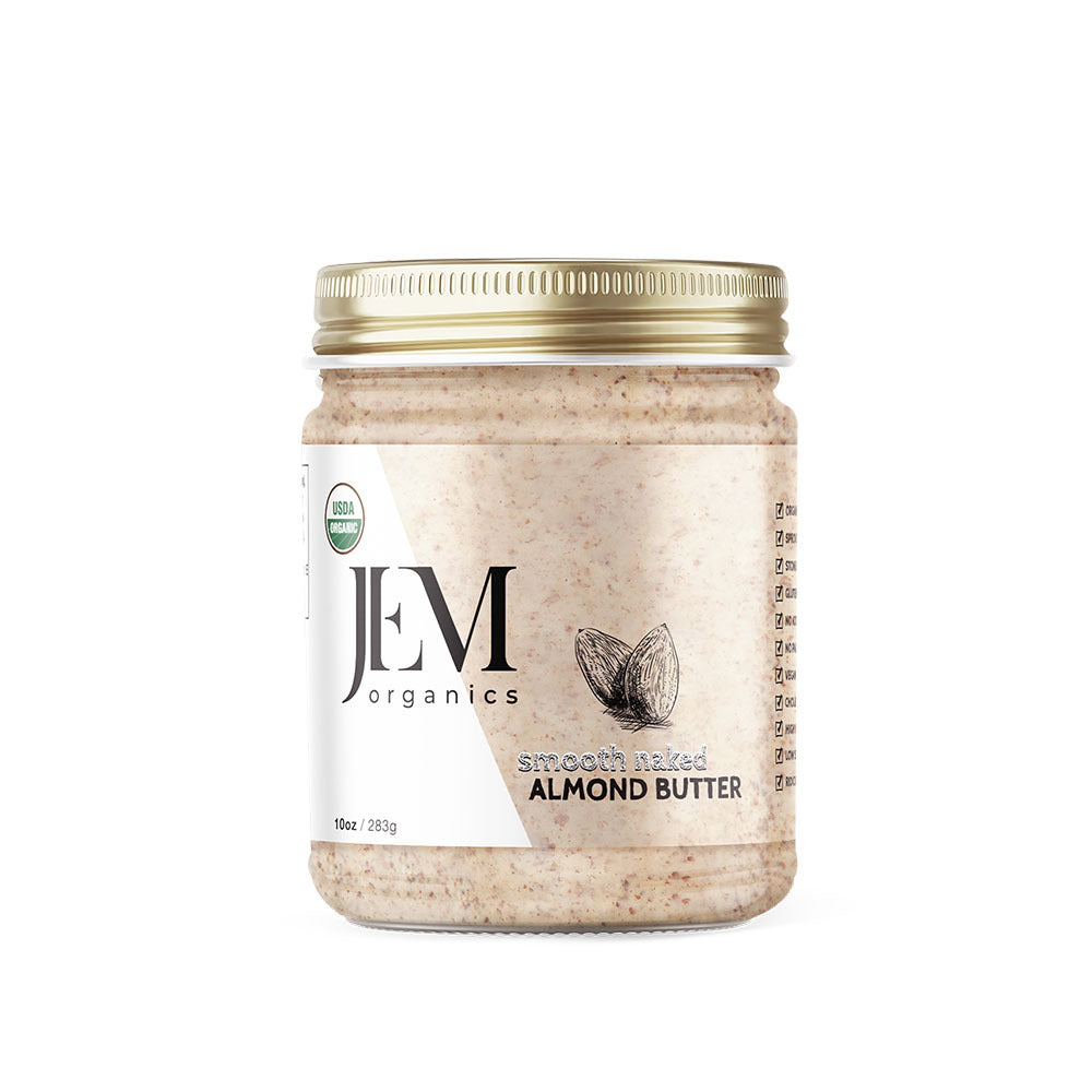 JEM Organics Smooth Naked Almond Butter – Medium 6 pack