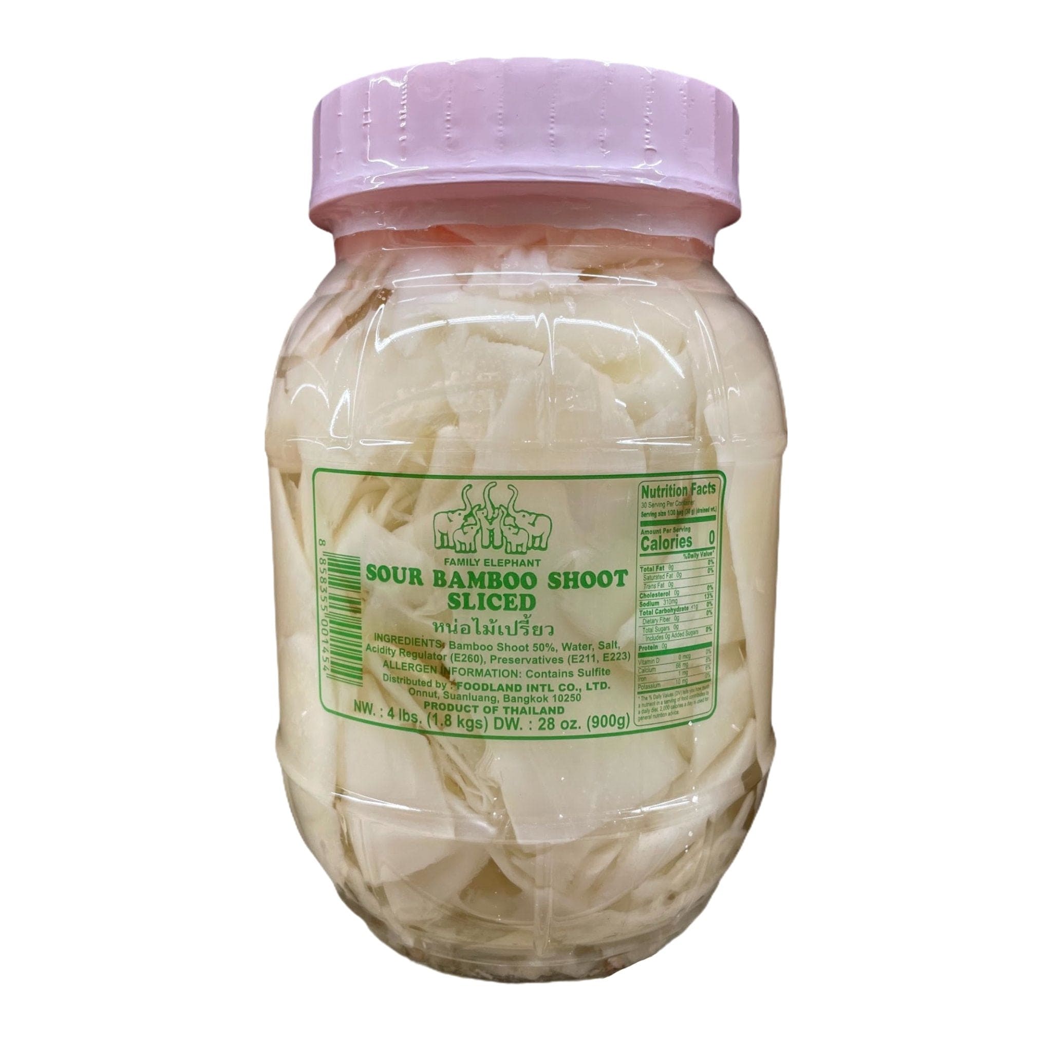 Family Elephant Sour Bamboo Shoot Sliced 4 LB