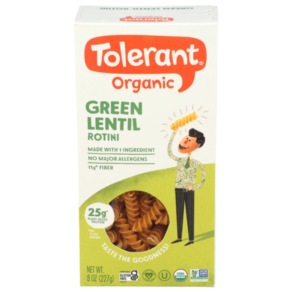 Tolerant – Organic Green Lentil Rotini Pasta