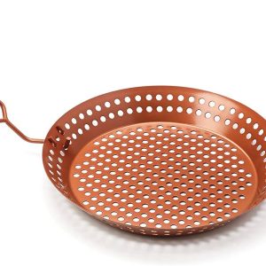 Fox Run Brands – Outset Grill Skillet, Copper, 12″