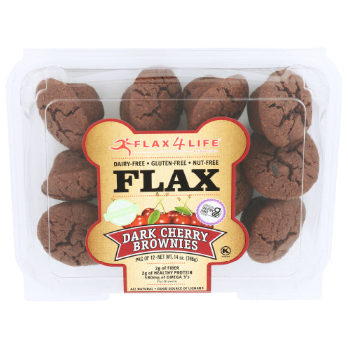Flax4Life – Brownie Dark Cherry Frzn 14 Oz – Pack Of 6