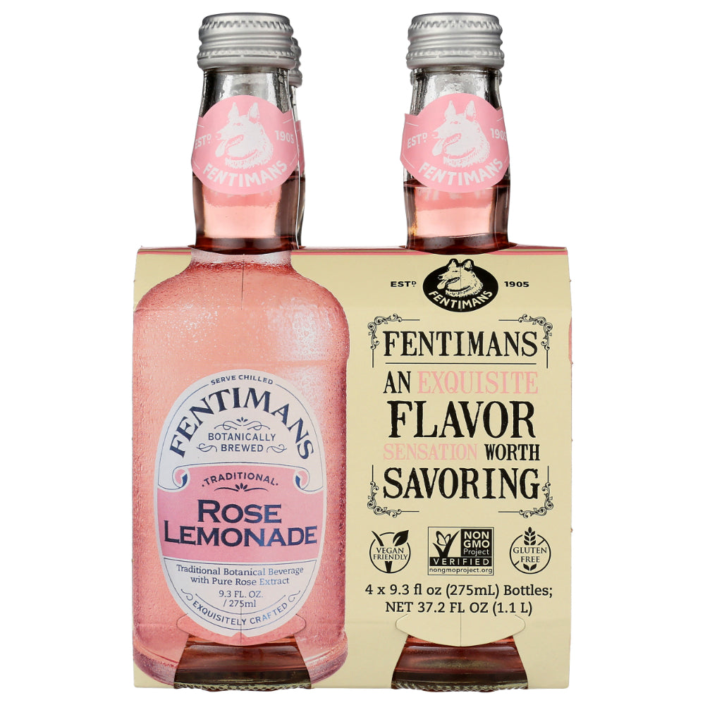 Fentimans – Rose Lemonade, 37.2 Fl Oz 4 Pack | Pack of 6