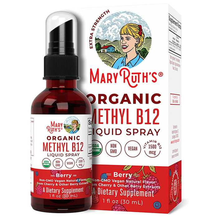 MaryRuth’s – Organic Methyl B12 Spray, Berry, 1 oz – Pack of 1