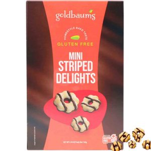 Goldbaums Passover Mini Striped Delights Cookies, Gluten Free, 4.94 oz