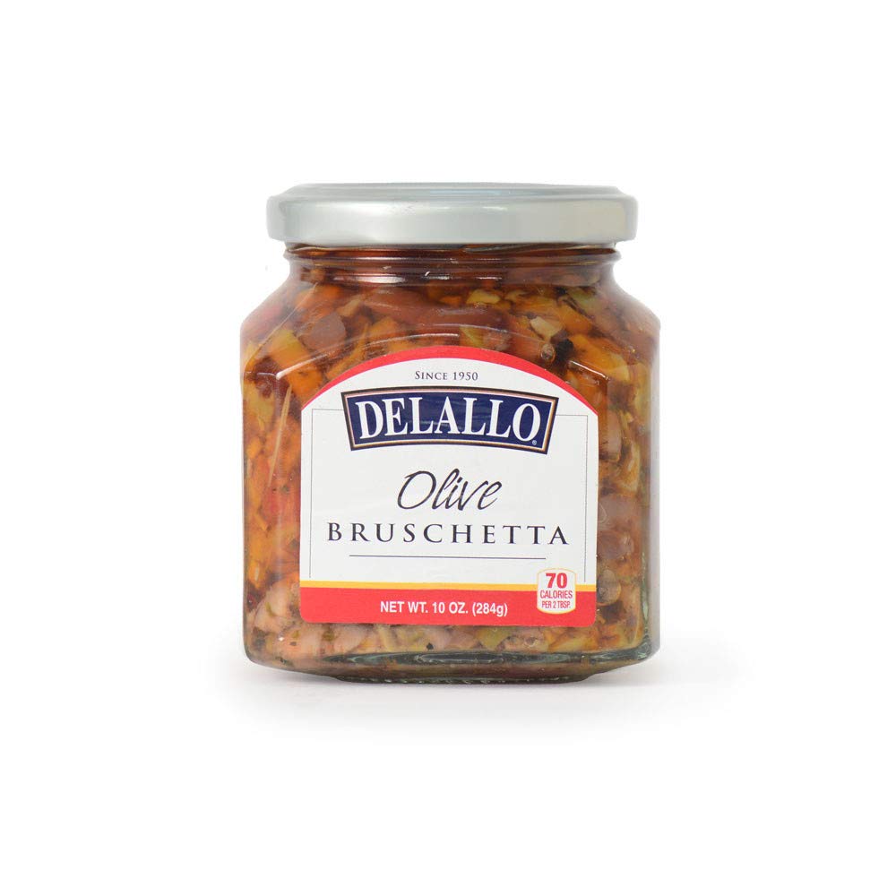 Delallo – Bruschetta Olive, 10 Oz | Pack of 6