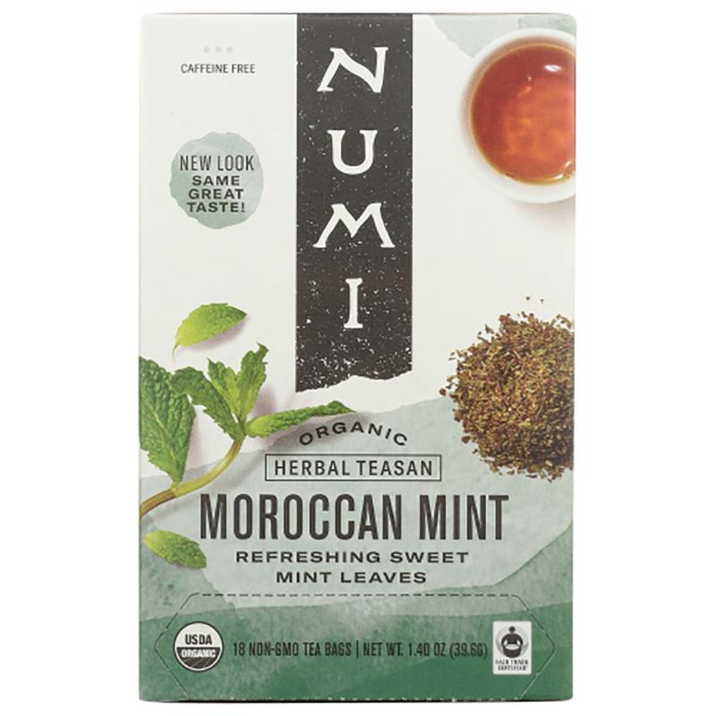 Numi Tea – Moroccan Mint Herb Tea, 18 Bags