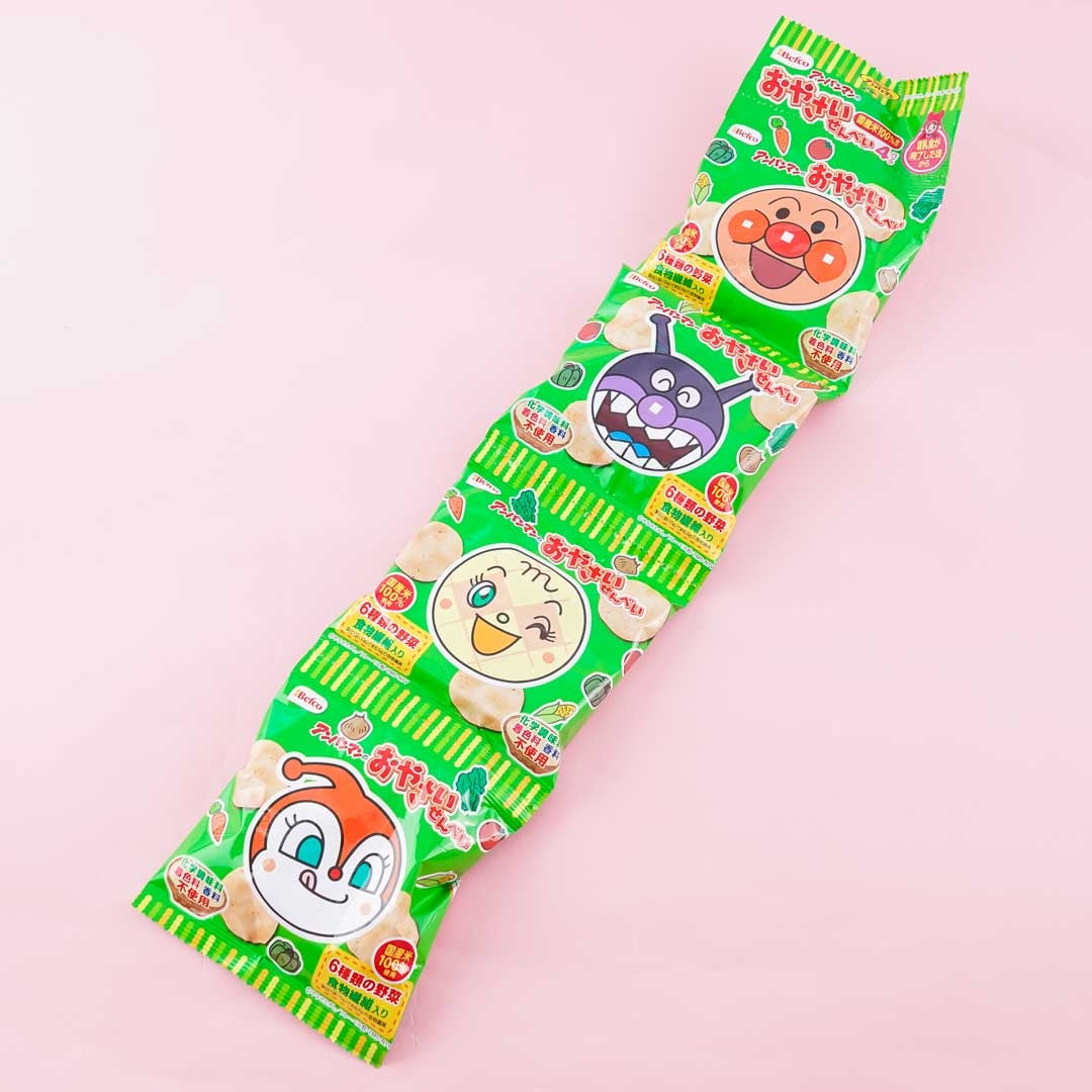 Anpanman Vegetable Rice Crackers – 4 pcs