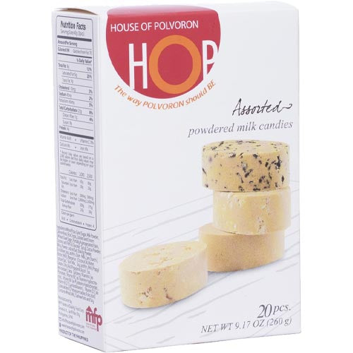 House of Polvoron – HOP – Assorted Powdered Milk Candies – 20 Pieces – 260 G