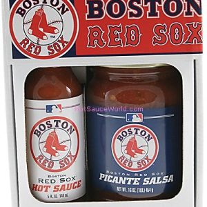 Boston Red Sox Snack Pack (5oz. Hot Sauce & 16 oz. Salsa)