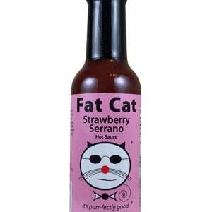 Fat Cat Strawberry Serrano Hot Sauce, 5oz.