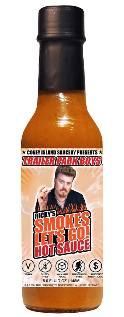 Coney Island Saucery Ricky’s Smokes Let’s Go! Hot Sauce