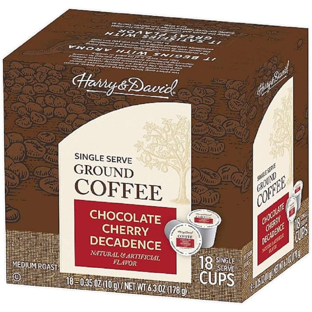 Harry & David – Single Serve Ground Coffee Cups Chocolate-Cherry Decad