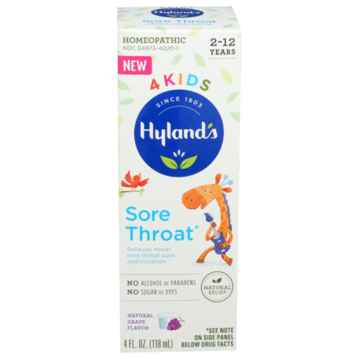 Hyland – Kids Sore Throat Grape 4 Fo – Pack Of 1