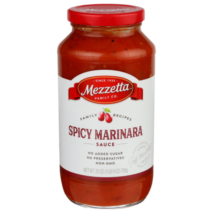 Mezzetta – Sauce Pasta Spicy Marinara, 25 Oz – Pack of 6