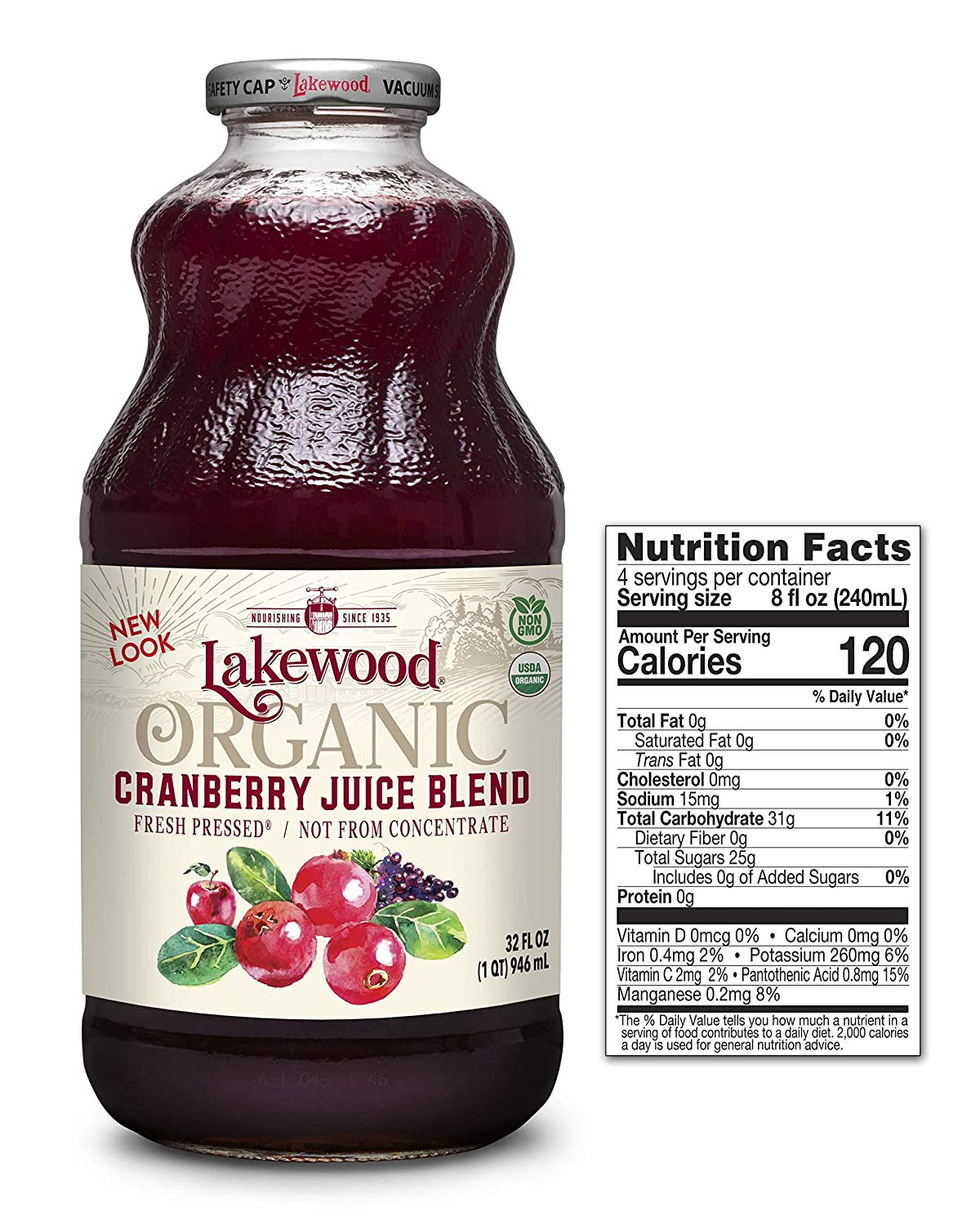 Lakewood Organic Cranberry Juice – Fresh Pressed & Tart