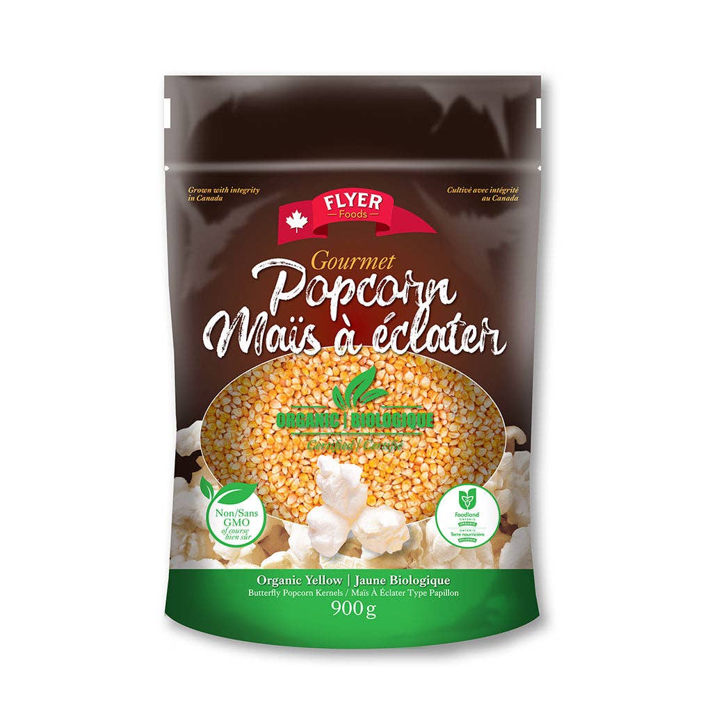 Flyer Foods Inc – Gourmet Organic Yellow Butterfly Popcorn Kernels – 2