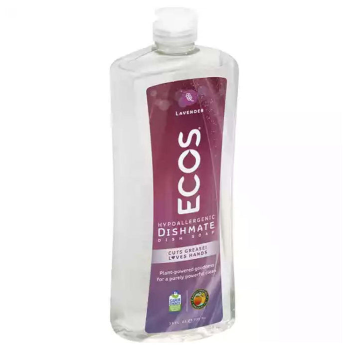 Ecos – Dishmate, Lavender, 25 oz – Pack of 6