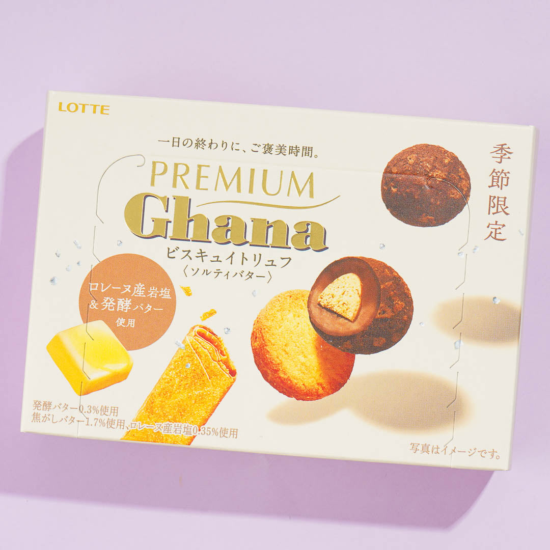 Lotte Premium Ghana Chocolate Truffles – Salty Butter Biscuit