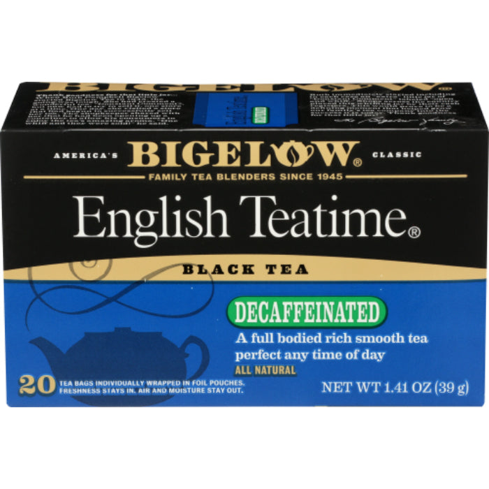 Bigelow – Decaf English Teatime Tea, 20 Bags, 1.41 oz | Pack of 6