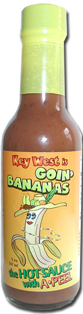 Key West is Goin’ Bananas The Hot Sauce with A-Peel, 5oz.