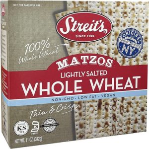 Streit’s Whole Wheat Lightly Salted Matzos, 11 Ounce