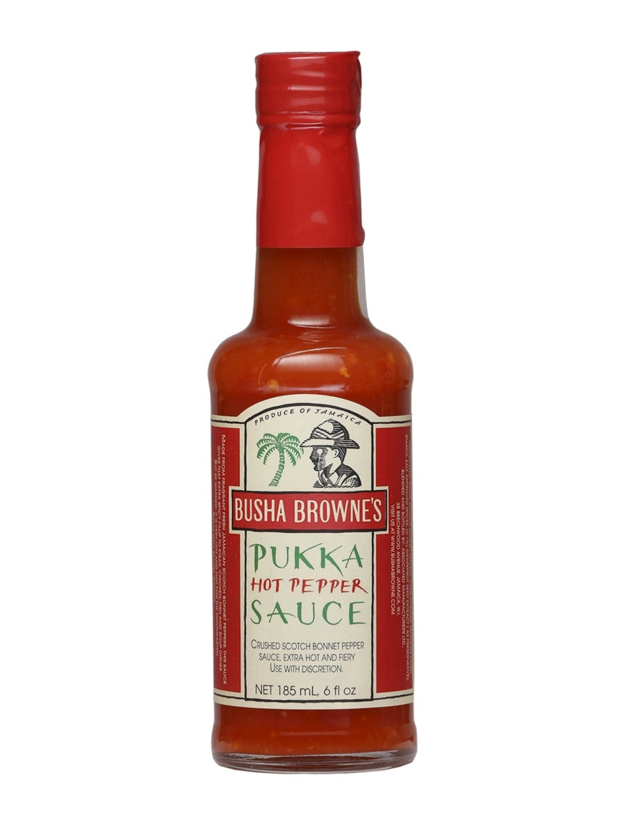Hot Sauce Bush’s Brownes Pukka Scotch Bonnet Jamaica 6 oz Heat 7