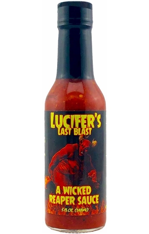 Hellfire Lucifer’s Last Blast Hot Sauce, 5oz.
