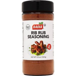 Badia – Spice Rub Rib, 5.5 Oz – Pack of 6