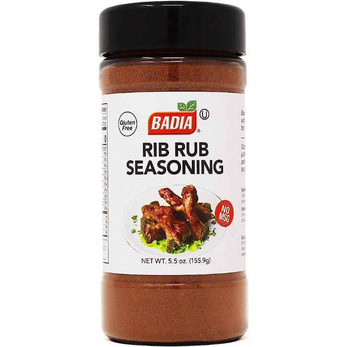 Badia – Spice Rub Rib, 5.5 Oz – Pack of 6