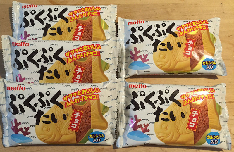 Meito “Puku Puku Tai, Chocolate”, 17g x 10 packs