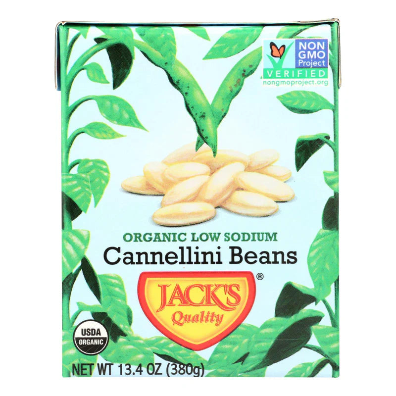 Jacks Quality – Bean Cannellini Lw Sodium Org 13.4 Oz – Pack Of 8