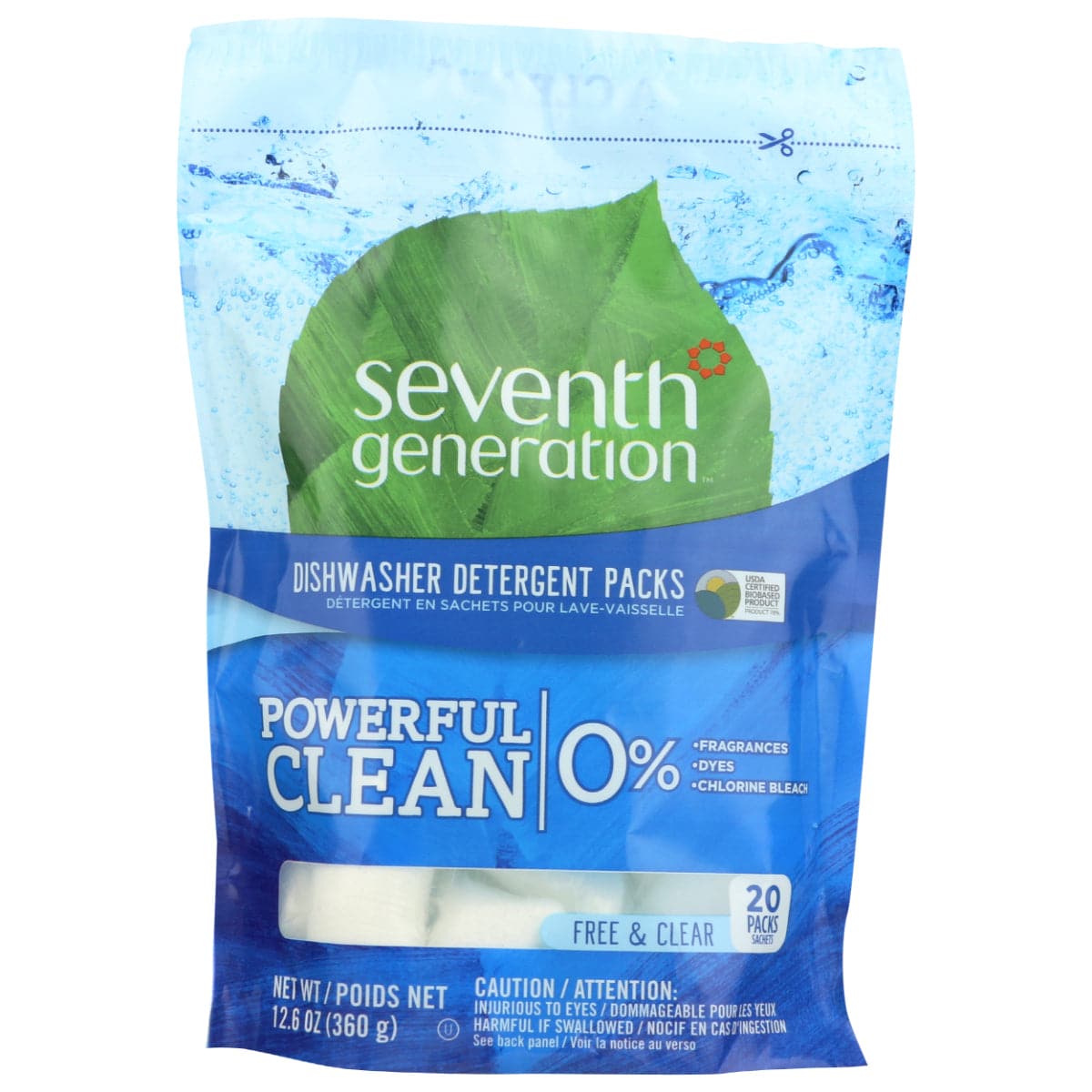 Seventh Generation – Dishwasher Detergent Packs Free & Clear 1 Ea – Pa