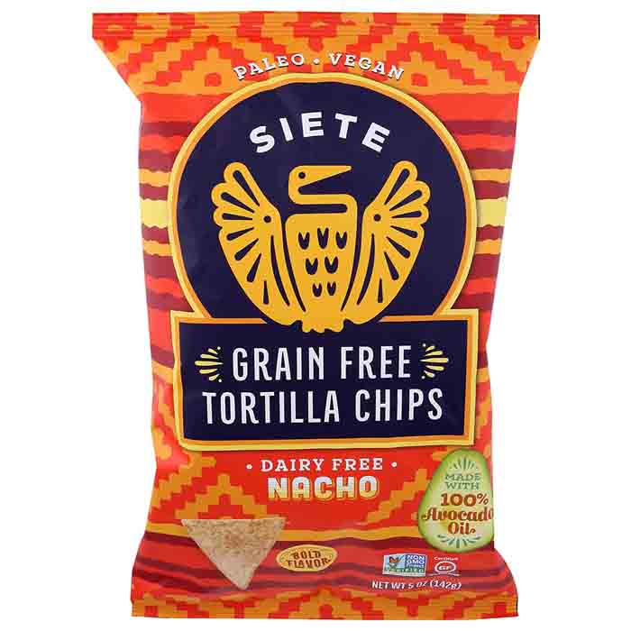 Siete – Grain-Free Tortilla Chips Nacho, 5oz